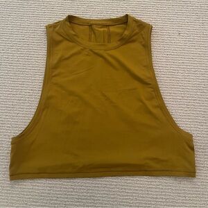 lululemon “all yours” cropped tank top